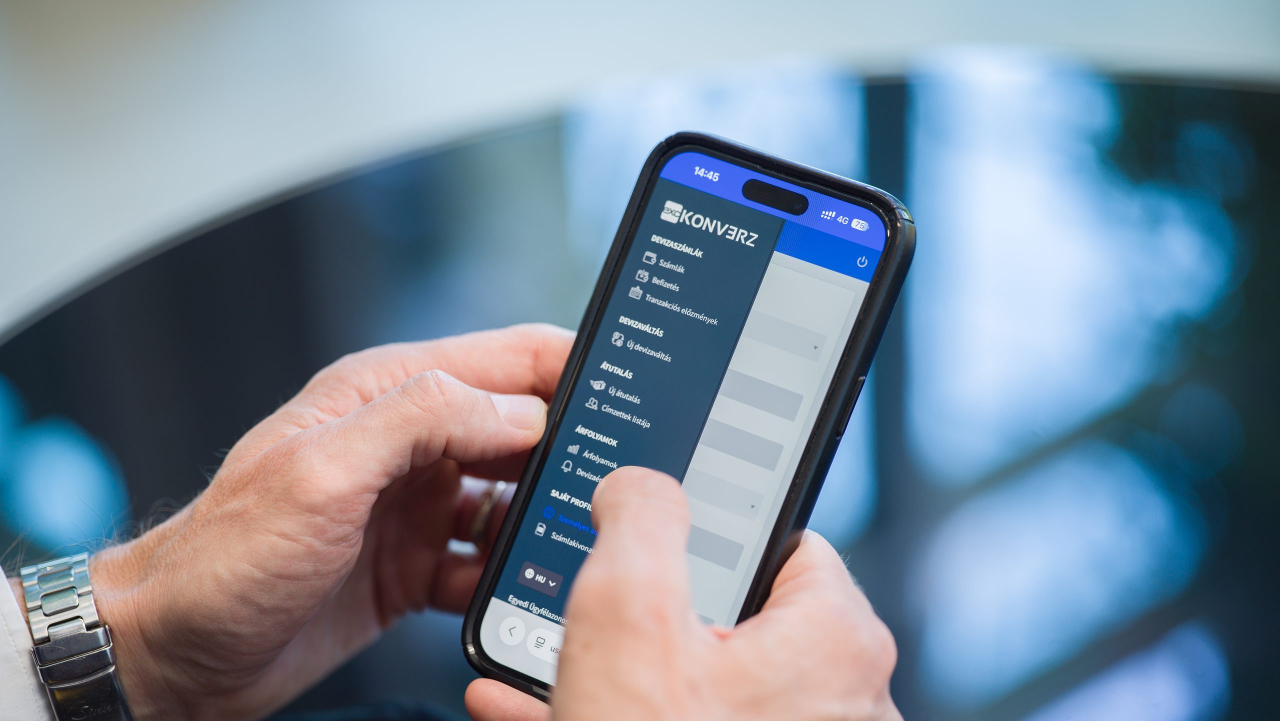 Konverz pénzváltás online mobilon